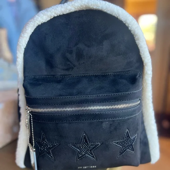 VINTAGE HAVANA Eden Mixed Media Dome Hard Cover Mini Backpack-Red Pop NWT Vintage Havana | Bags | Vintage Havana Backpack | Poshmark main image 2